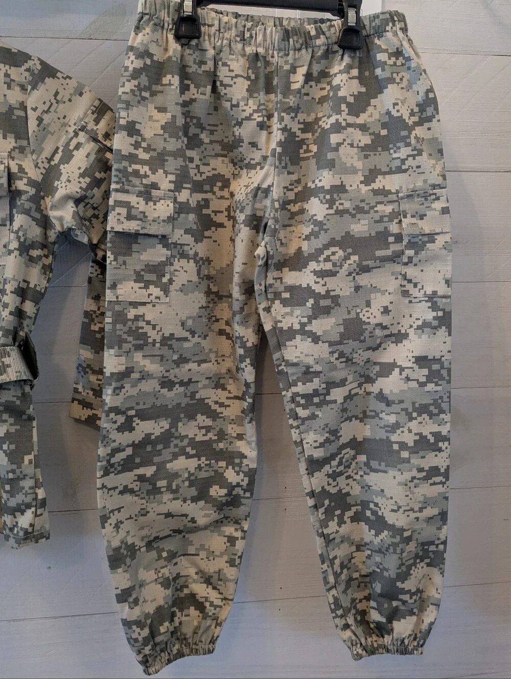 🪖 US ARMY Costume- Jacket & Pants Set W/ Cap & Belt; Size: 8-10 Y